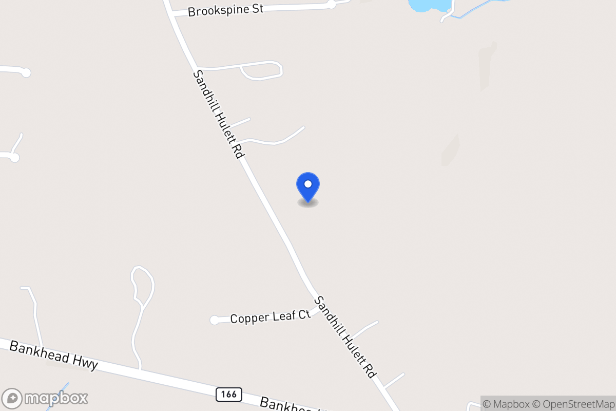 Map of 1620 Sandhill Hulett Rd