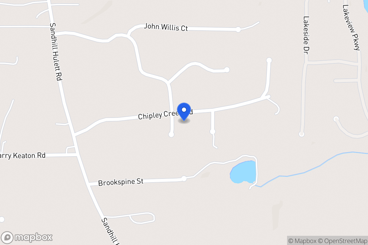Map of 121 Chipley Creek Dr
