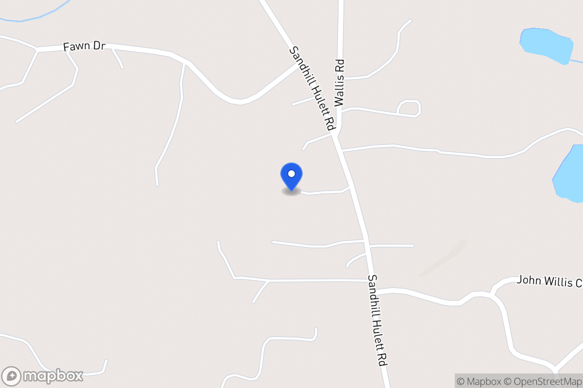 Map of 1225 Sandhill Hulett Rd