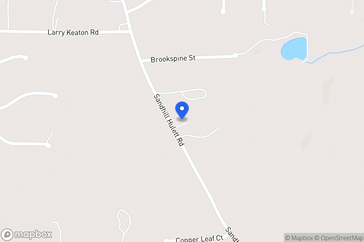 Map of 1550 Sandhill Hulett Rd