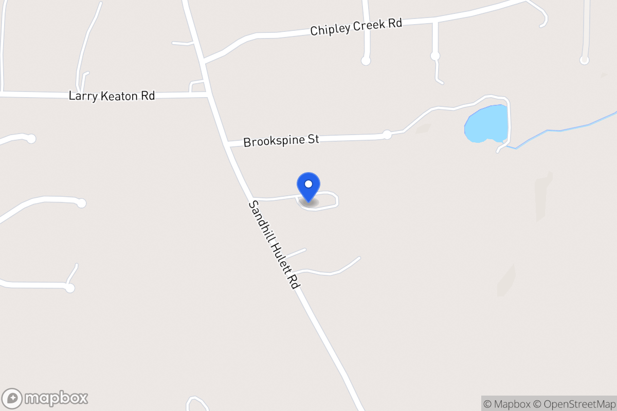 Map of 1514 Sandhill Hulett Rd