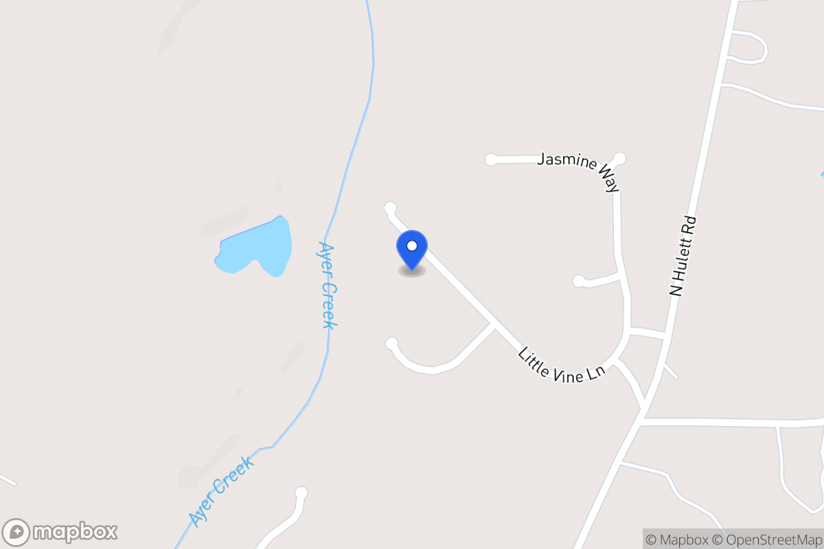 Map of 160 Little Vine Ln