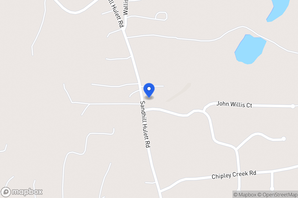 Map of 1270 Sandhill Hulett Rd