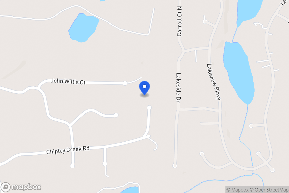 Map of 222 Chipley Creek Dr