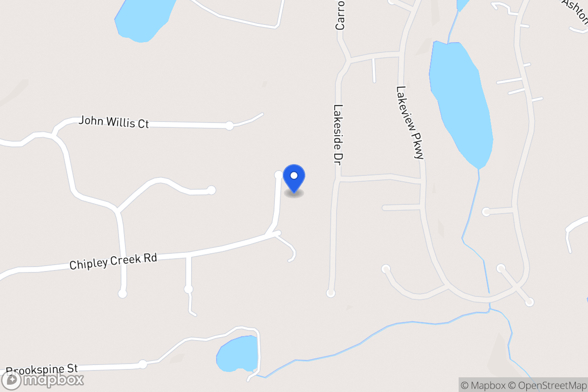 Map of 215 Chipley Creek Dr