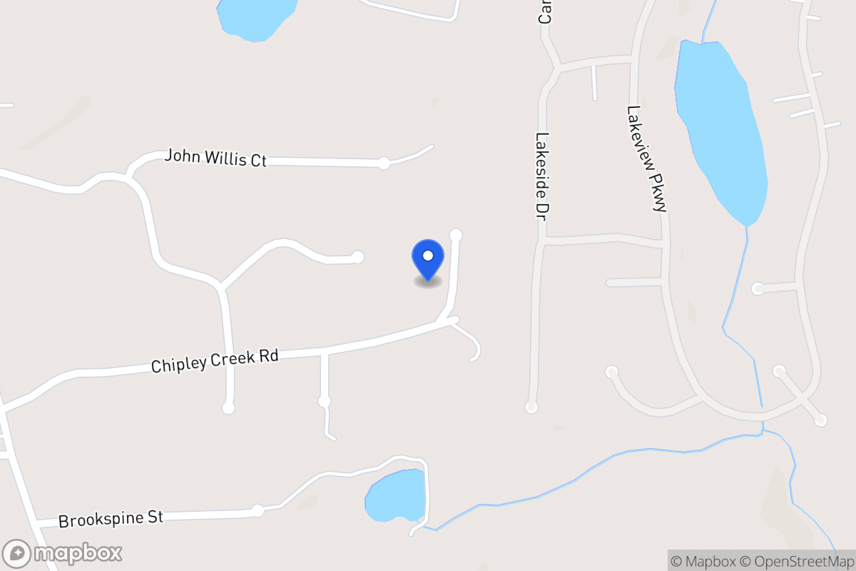 Map of 206 Chipley Creek Dr