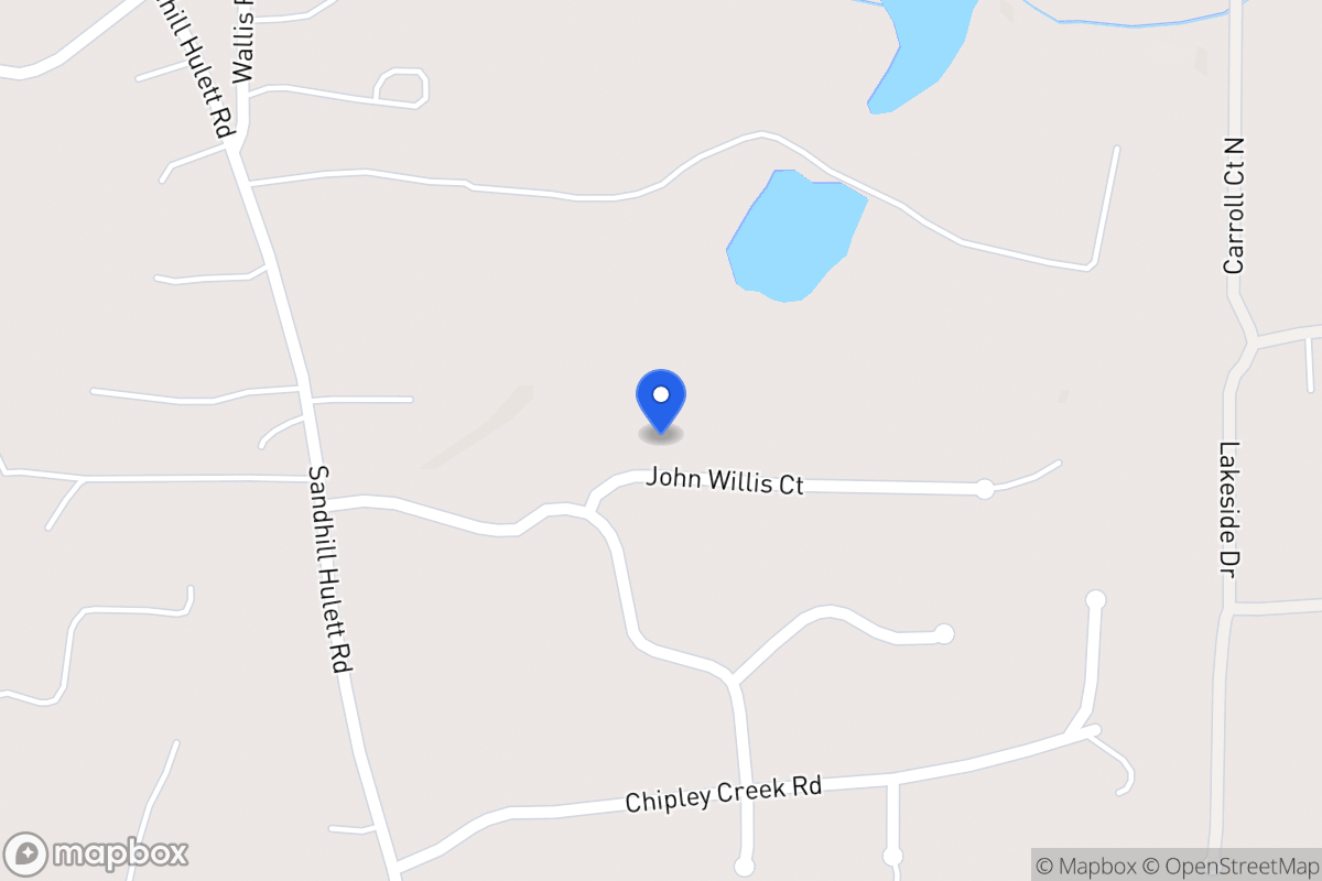 Map of 308 John Willis Ct