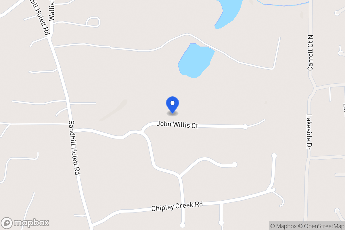 Map of 312 John Willis Ct