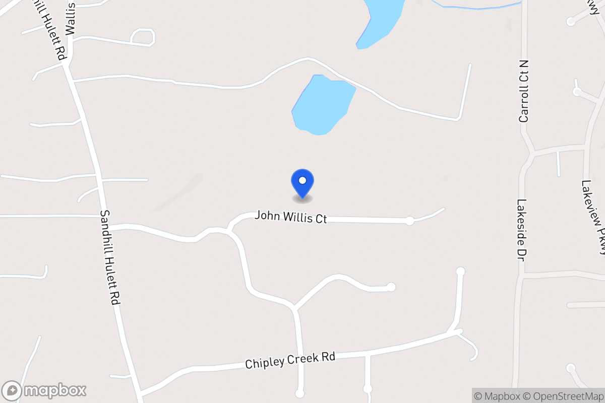 Map of 316 John Willis Ct