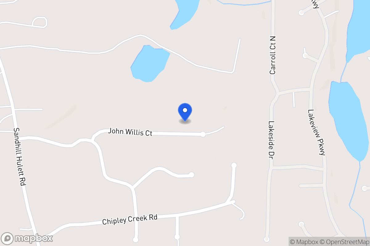 Map of 332 John Willis Ct