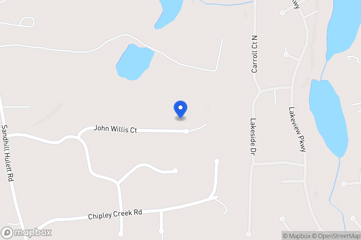 Map of 336 John Willis Ct