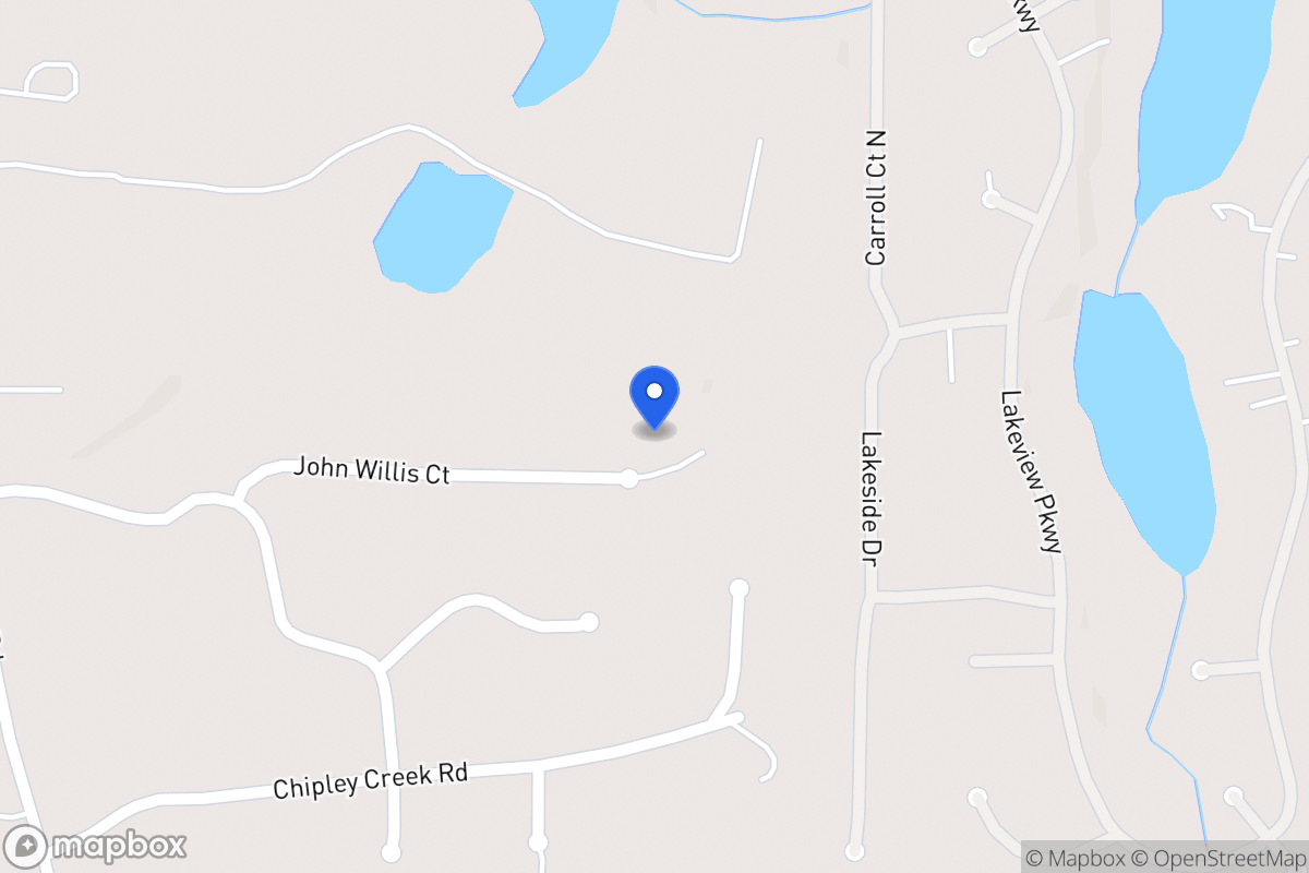 Map of 340 John Willis Ct