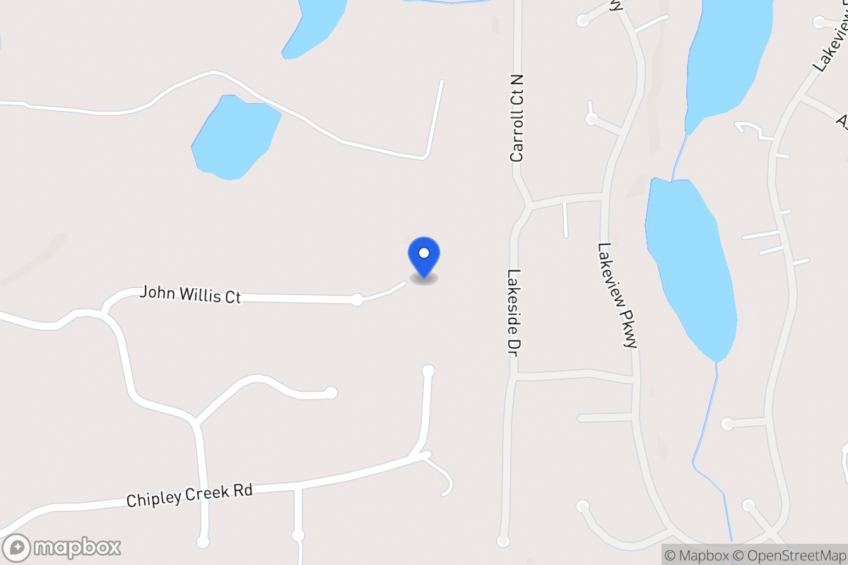 Map of 345 John Willis Ct