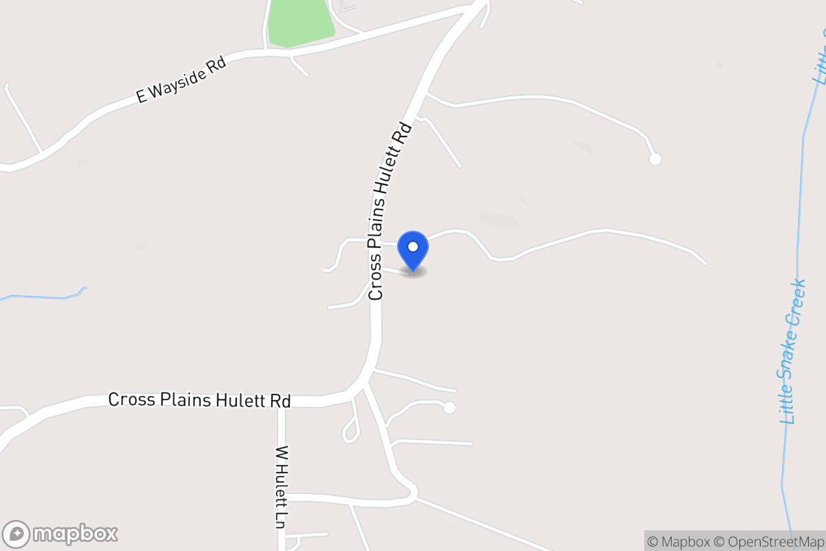 Map of 542 Cross Plains Hulett Rd