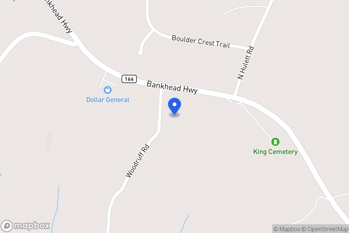 Map of 4821 E 166 Hwy