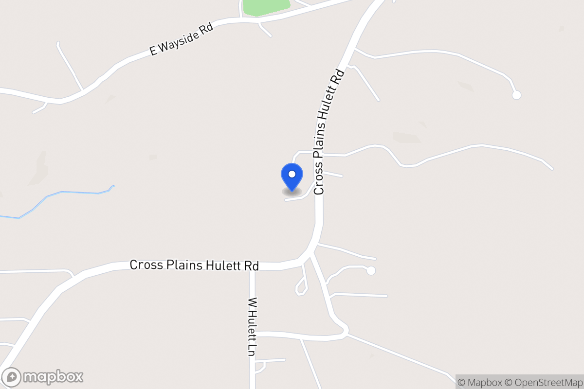 Map of 543 Cross Plains Hulett Rd