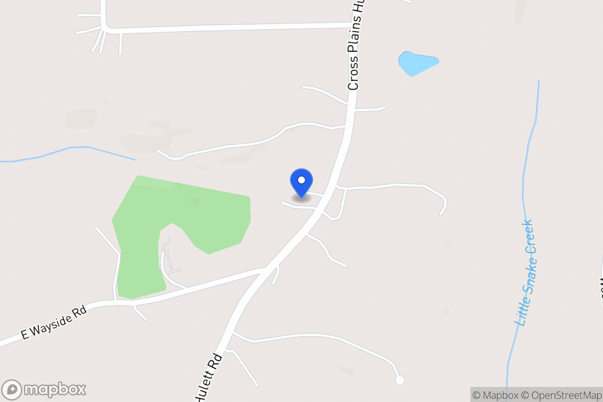 Map of 329 Cross Plains Hulett Rd