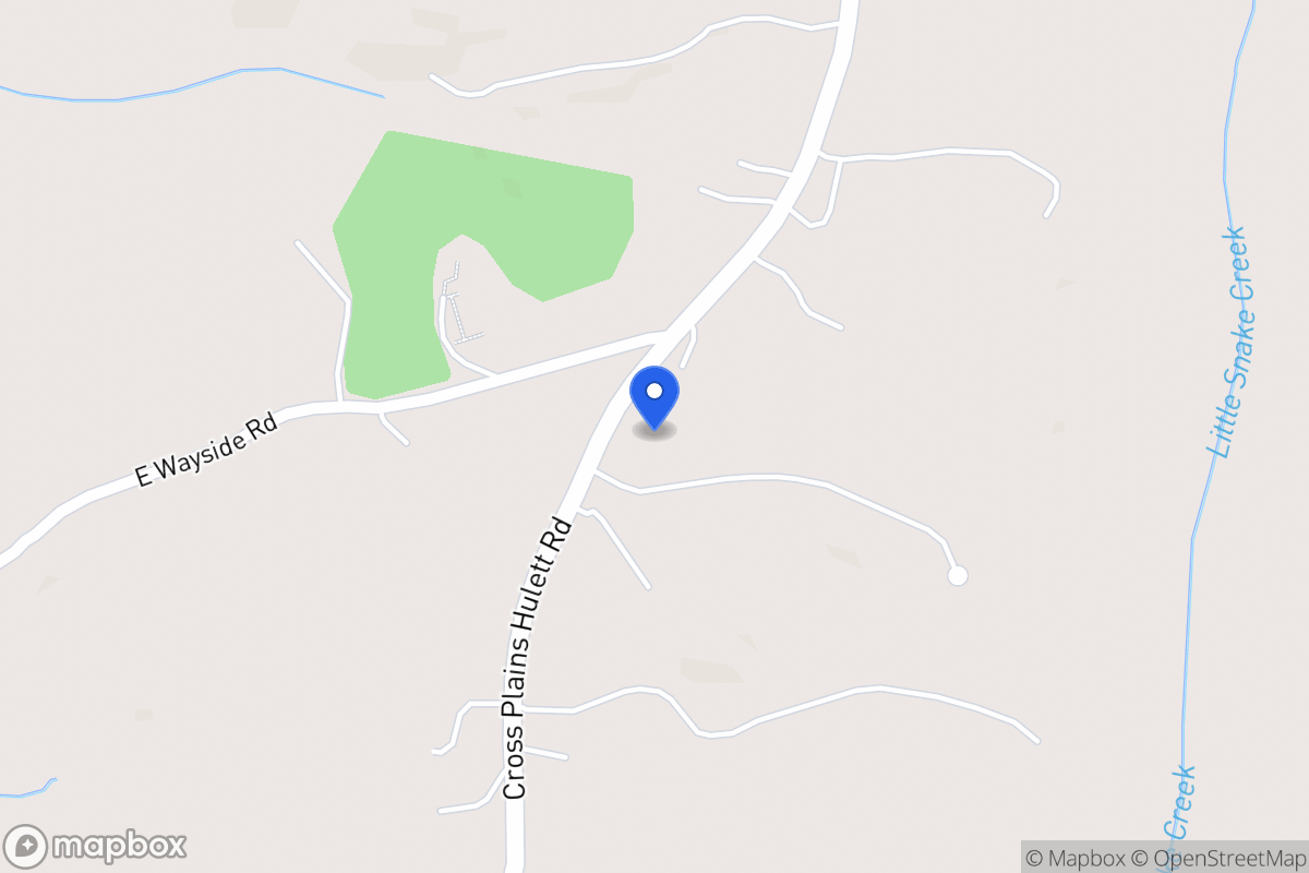 Map of 432 Cross Plains Hulett Rd