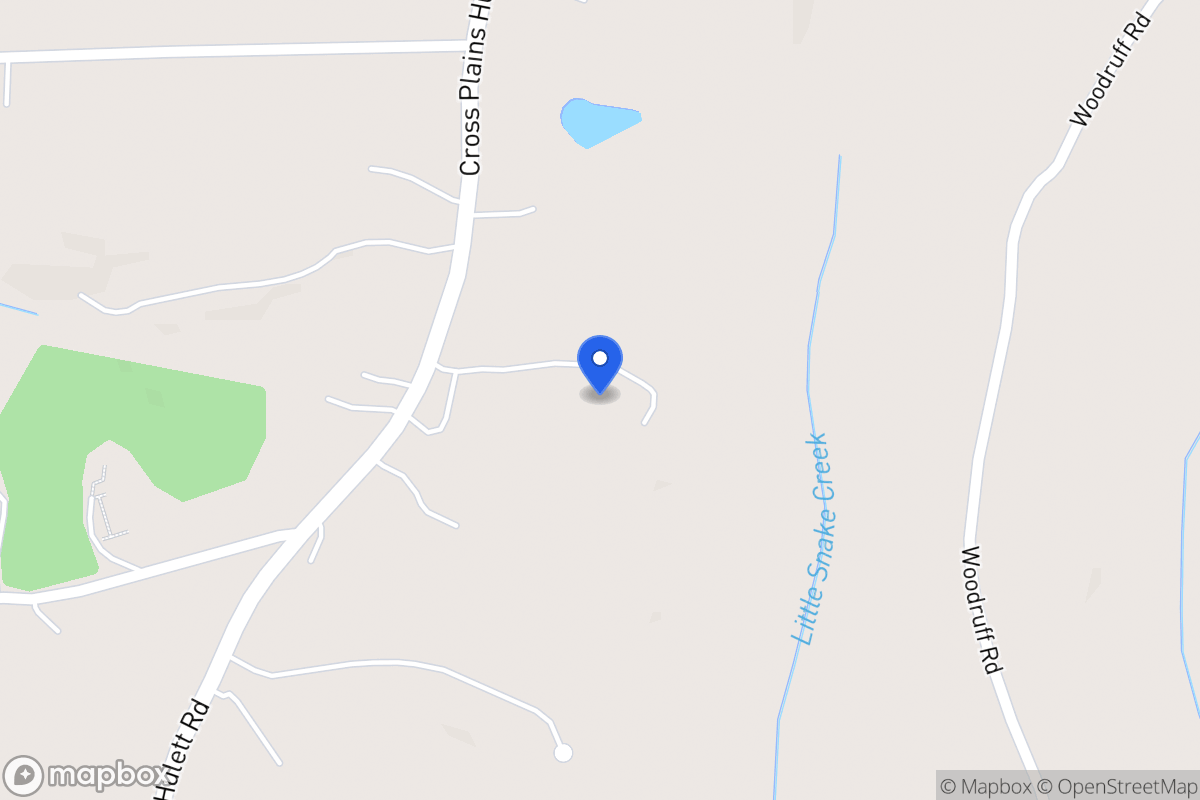 Map of 320 Cross Plains Hulett Rd
