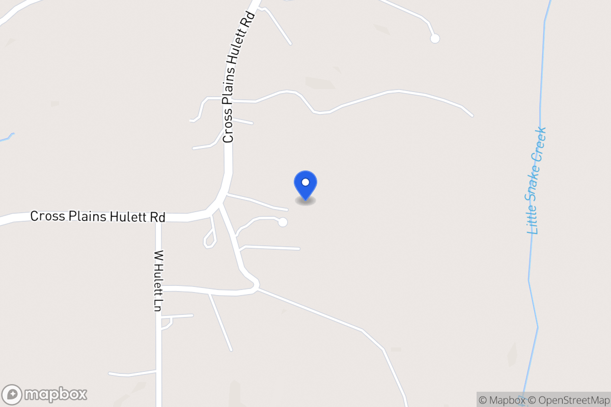 Map of 580 Cross Plains Hulett Rd