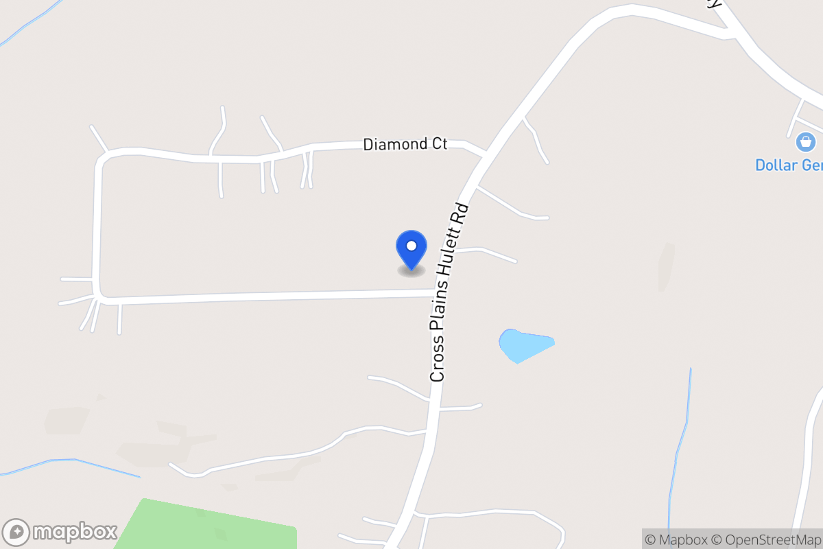 Map of 245 Cross Plains Hulett Rd