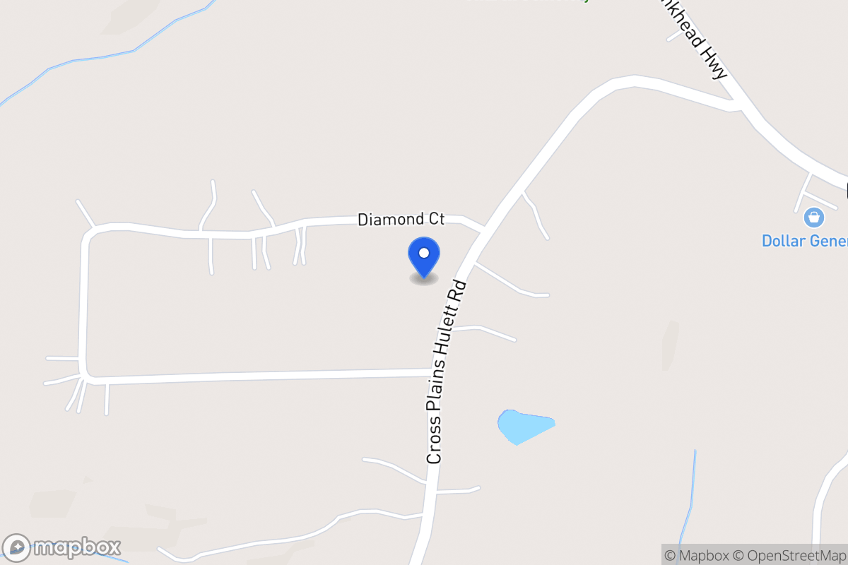 Map of 209 Cross Plains Hulett Rd