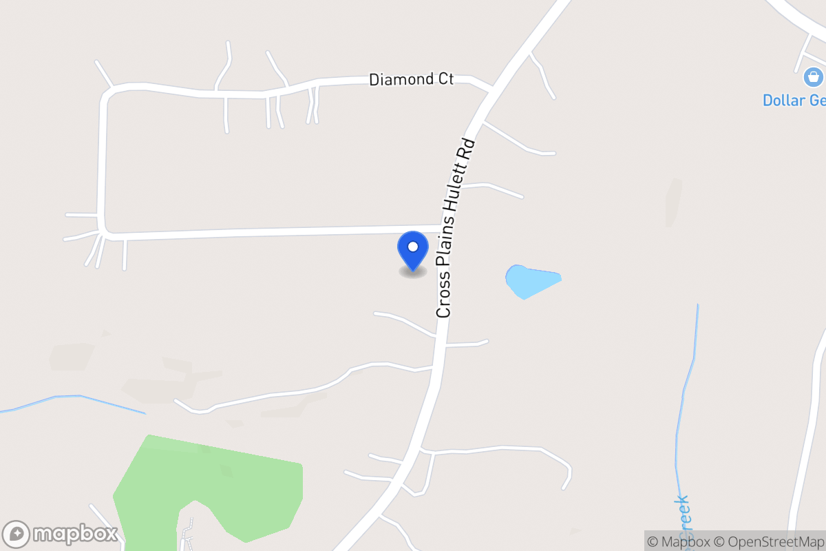 Map of 261 Cross Plains Hulett Rd