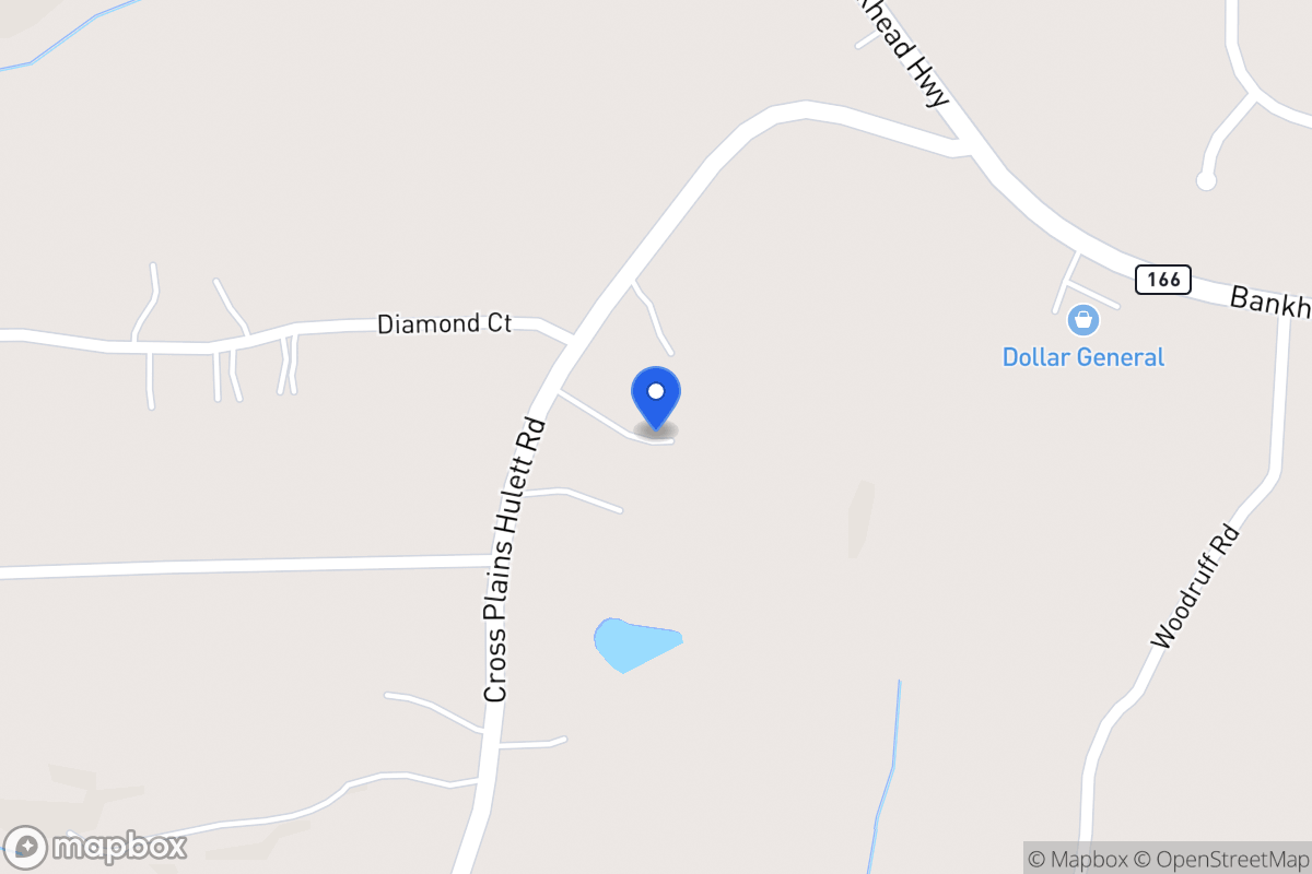 Map of 180 Cross Plains Hulett Rd