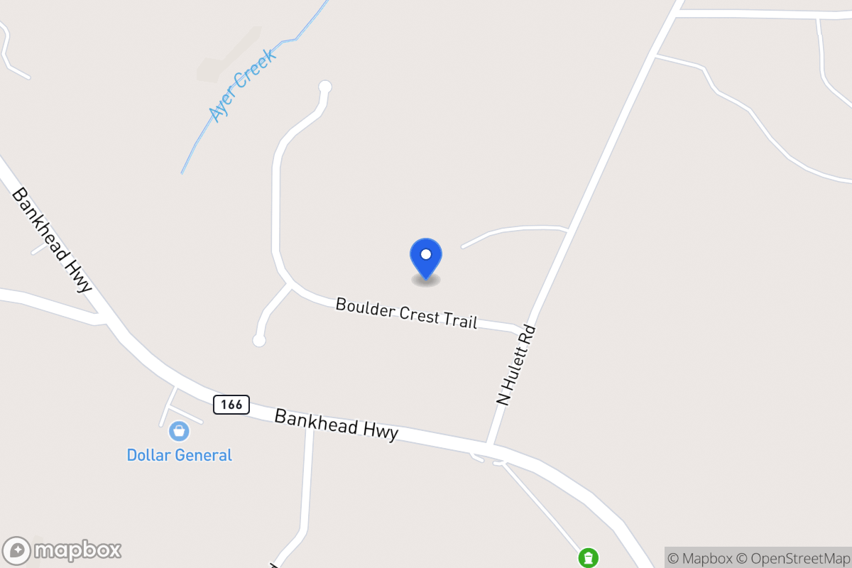 Map of 375 Boulder Crest Trl
