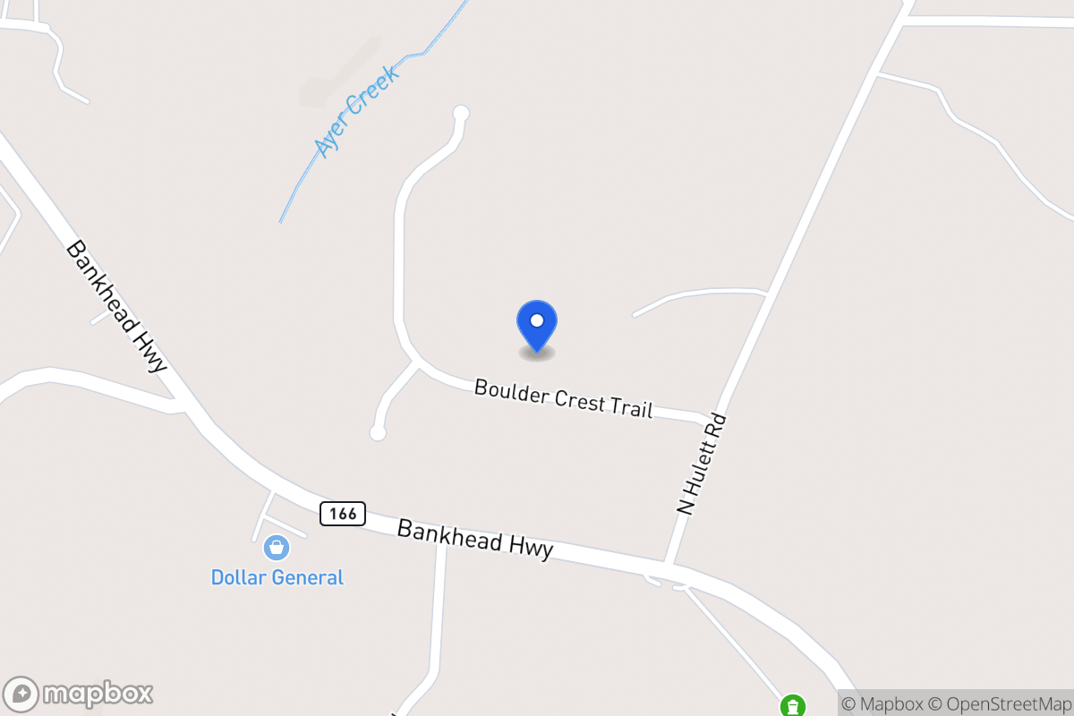 Map of 385 Boulder Crest Trl