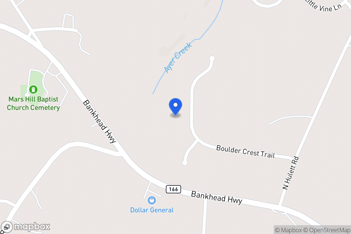 Map of 414 Boulder Crest Trl