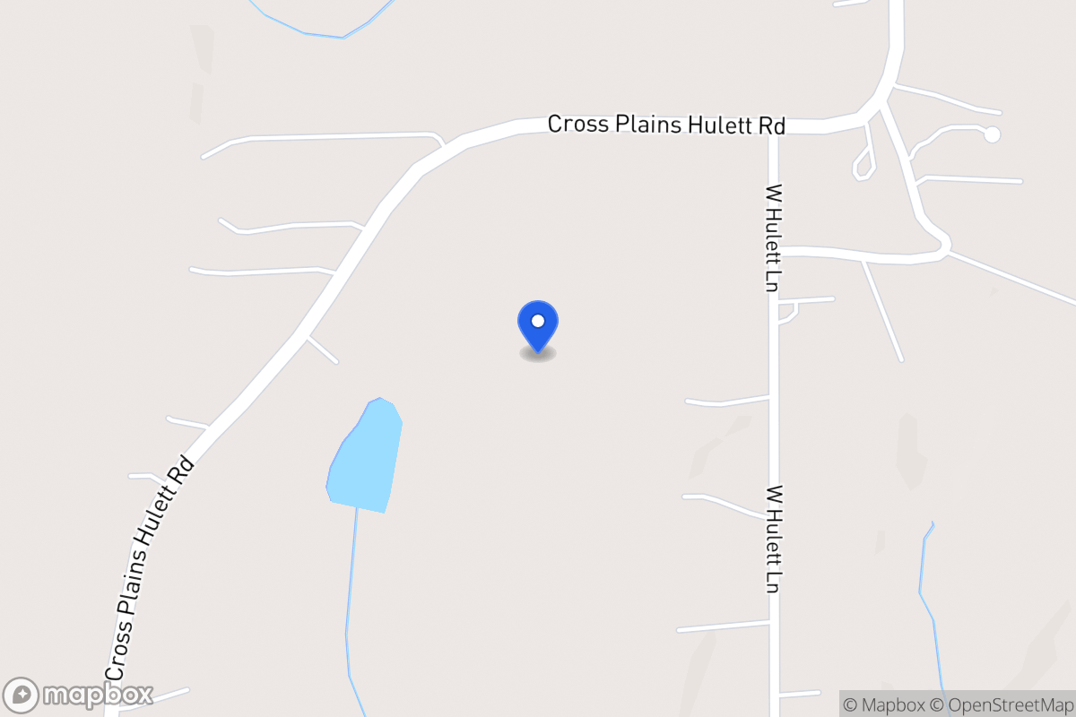 Map of 688 Cross Plains Hulett Rd