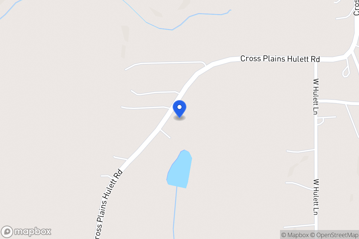 Map of 806 Cross Plains Hulett Rd