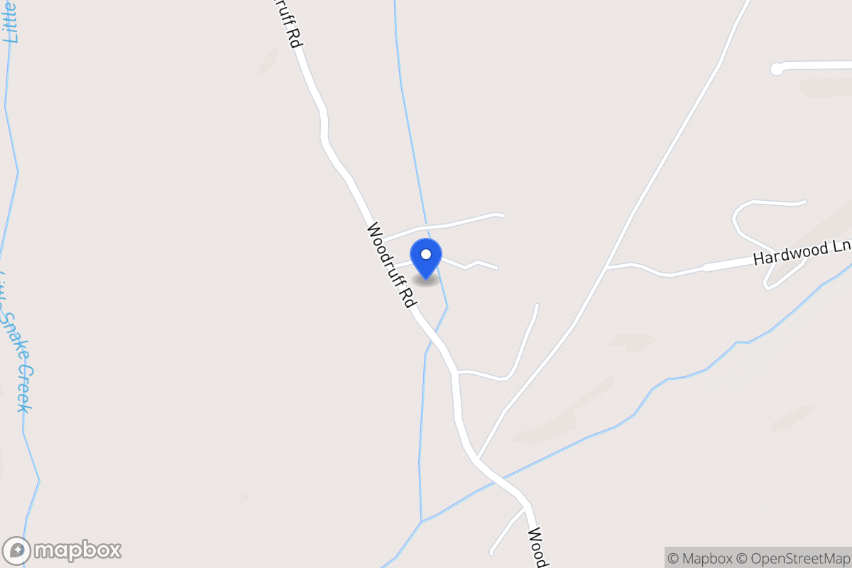 Map of 596 Woodruff Rd