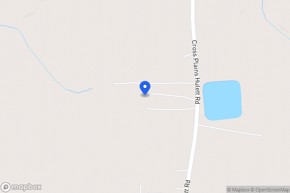 Map of 1127 Cross Plains Hulett Rd