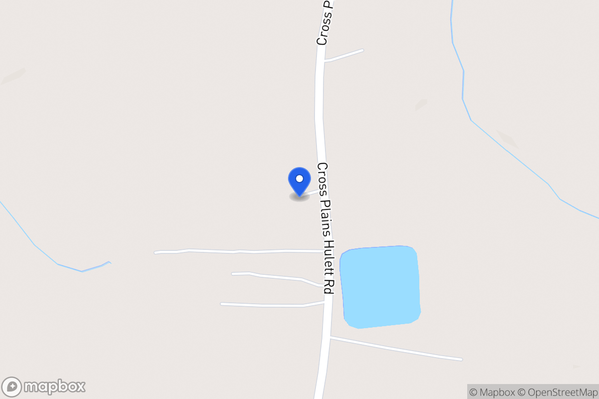 Map of 1083 Cross Plains Hulett Rd
