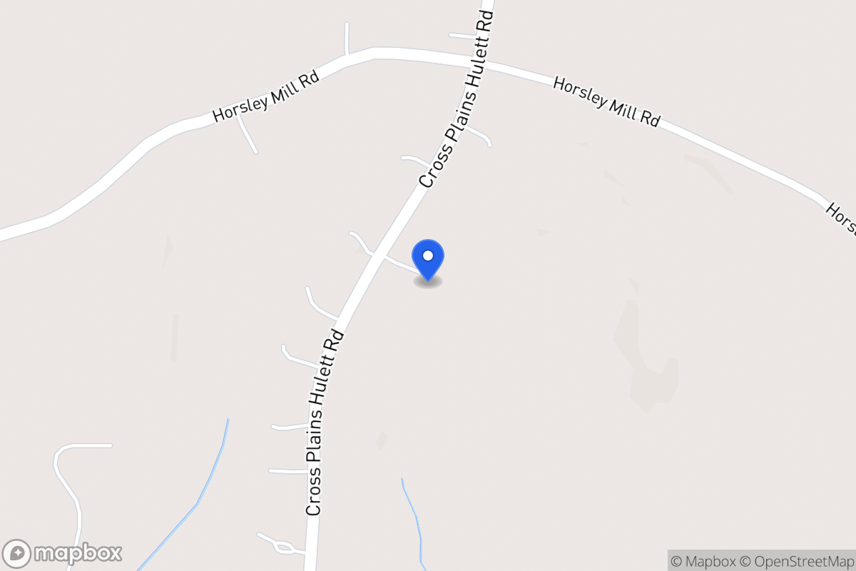 Map of 1370 Cross Plains Hulett Rd