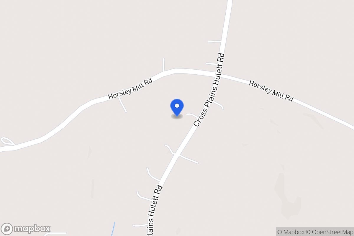 Map of 1327 Cross Plains Hulett Rd