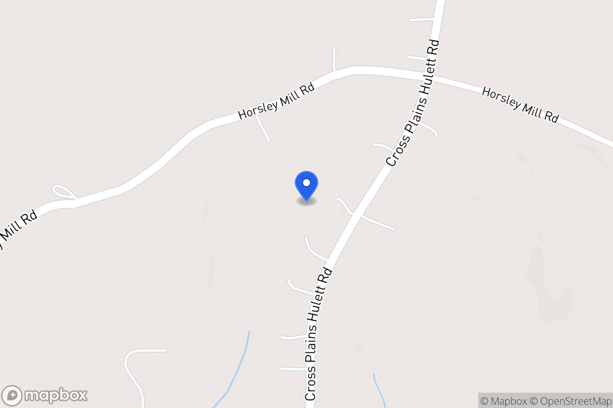 Map of 1363 Cross Plains Hulett Rd