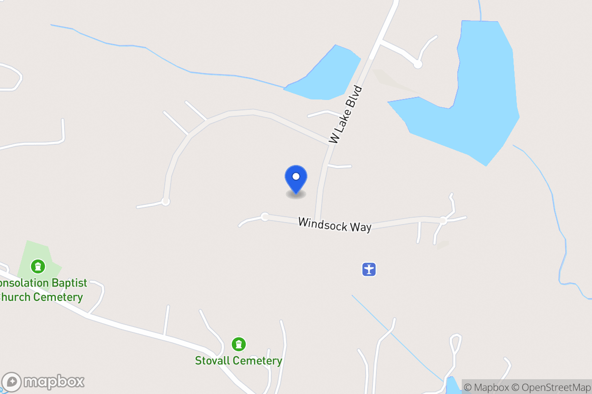 Map of W Lake Blvd