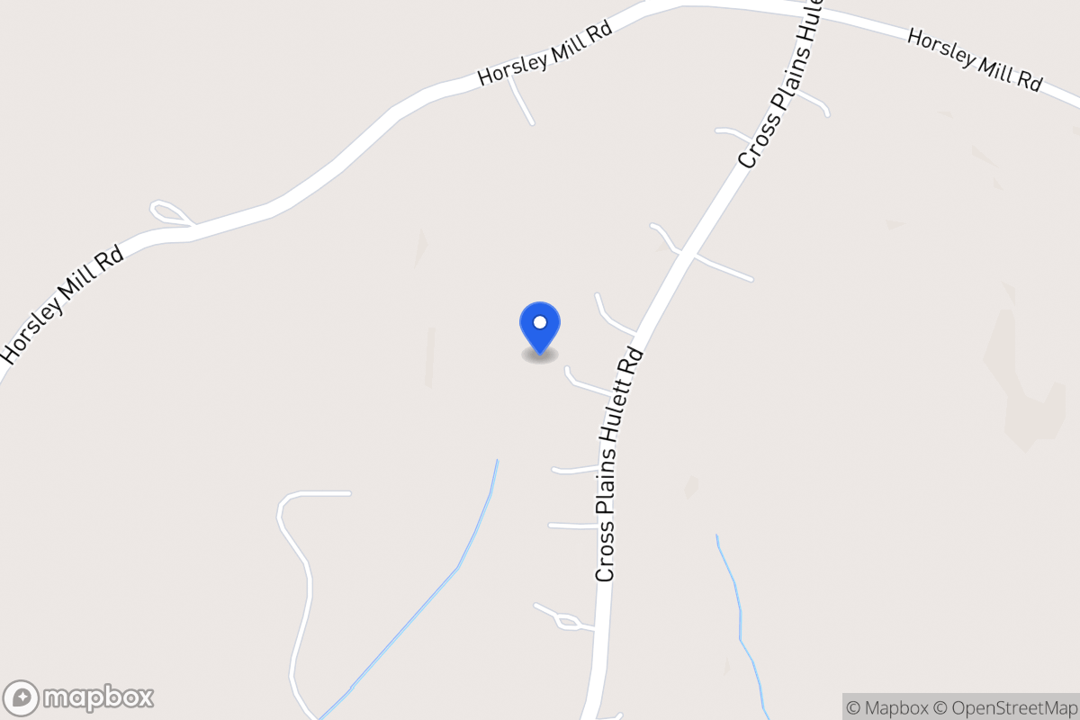 Map of 1487 Cross Plains Hulett Rd