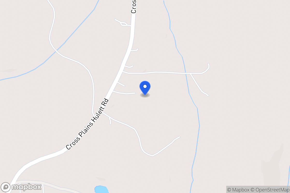 Map of 1606 Cross Plains Hulett Rd