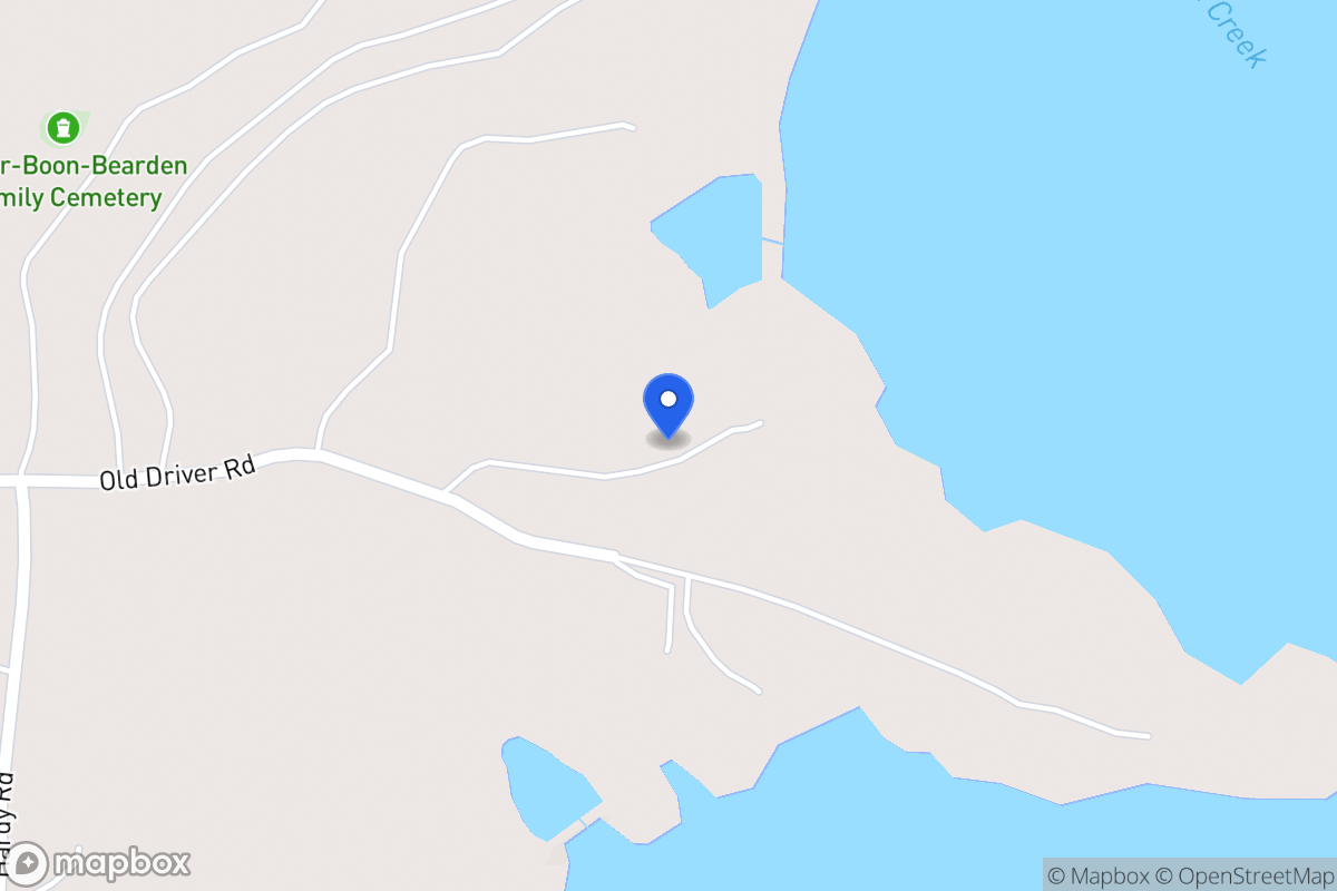 Map of 960 Old Driver Rd