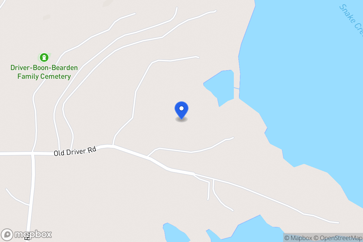 Map of 940 Old Driver Rd