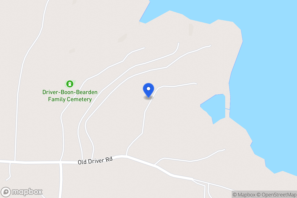 Map of 898 Old Driver Rd