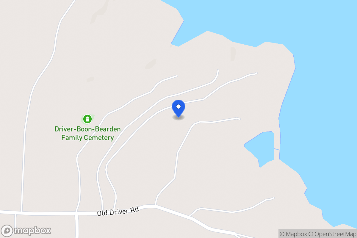 Map of 840 Old Driver Rd