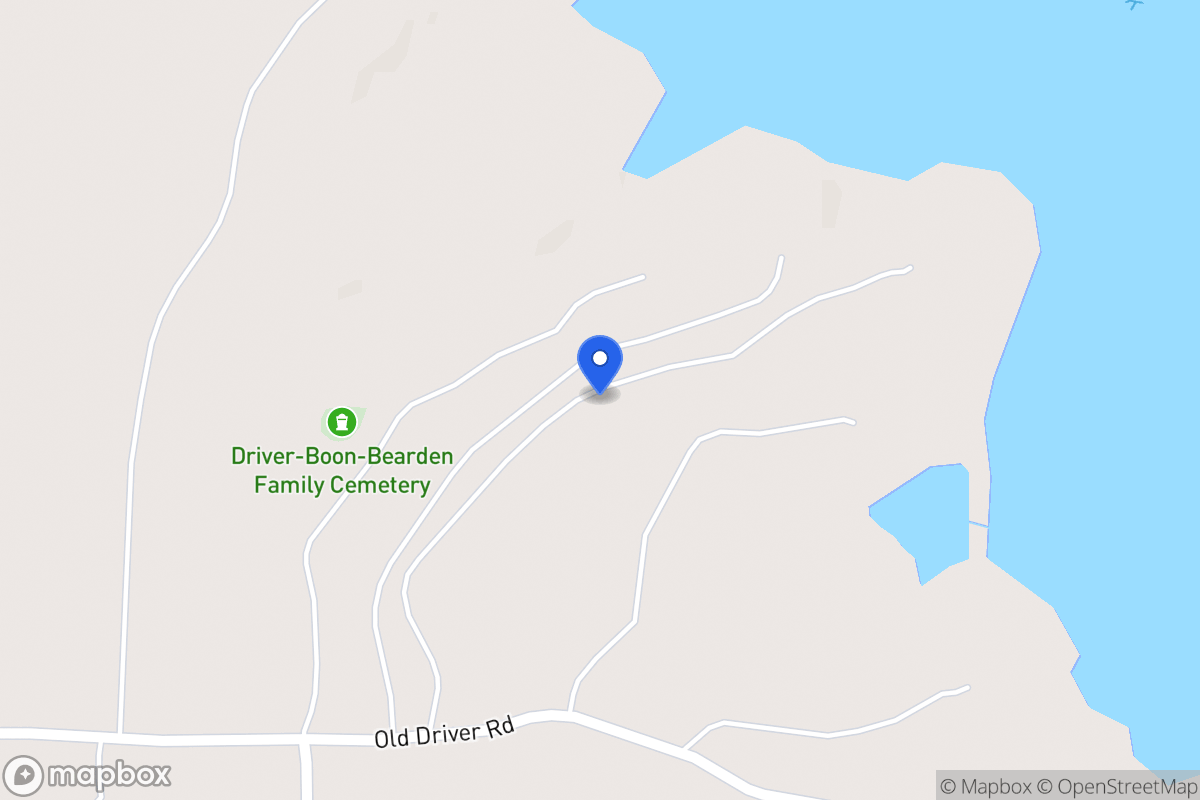 Map of 830 Old Driver Rd