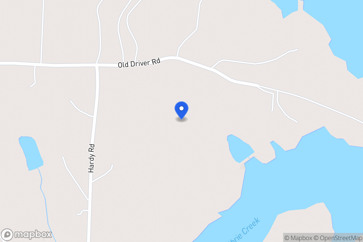 Map of 981 Old Driver Rd