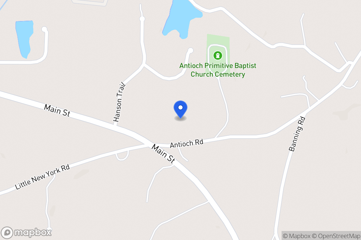 Map of 20 Antioch Church Rd