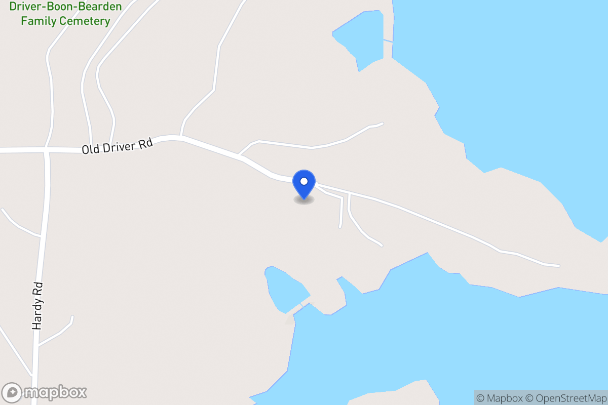 Map of 997 Old Driver Rd